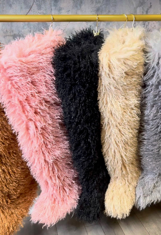 Mongo Fur Thigh High Boots